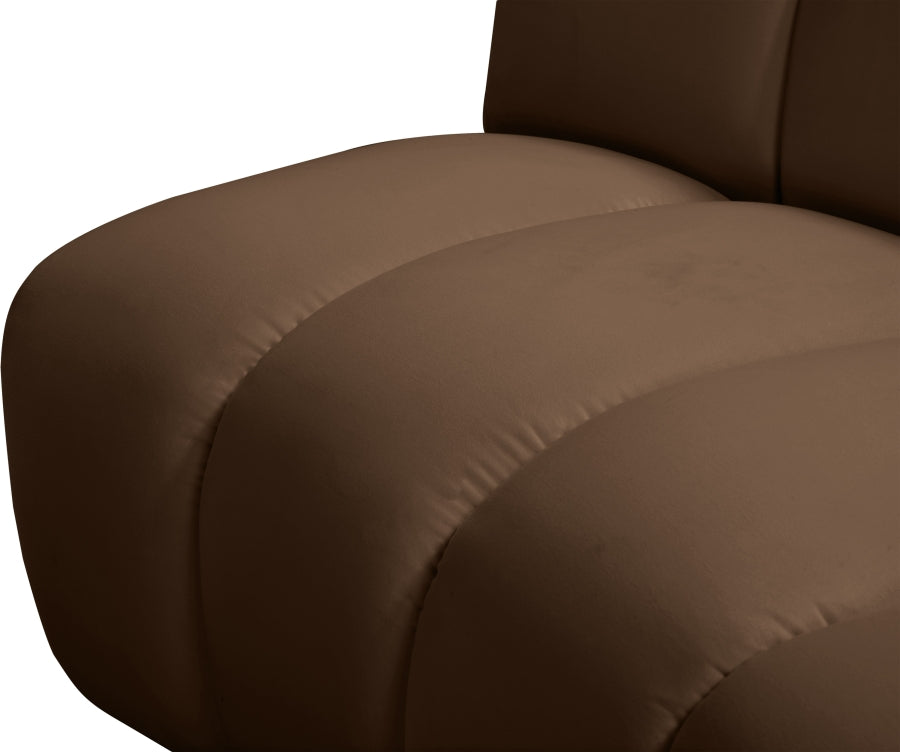 Infinity Modular 11pc. Sectional in Brown from Meridian - Luna Furniture