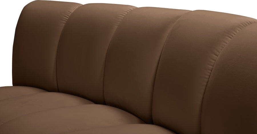 Infinity Modular 11pc. Sectional in Brown from Meridian - Luna Furniture