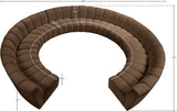 Infinity Modular 11pc. Sectional in Brown from Meridian - Luna Furniture