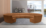 Infinity Modular 11pc. Sectional in Saddle from Meridian - Luna Furniture