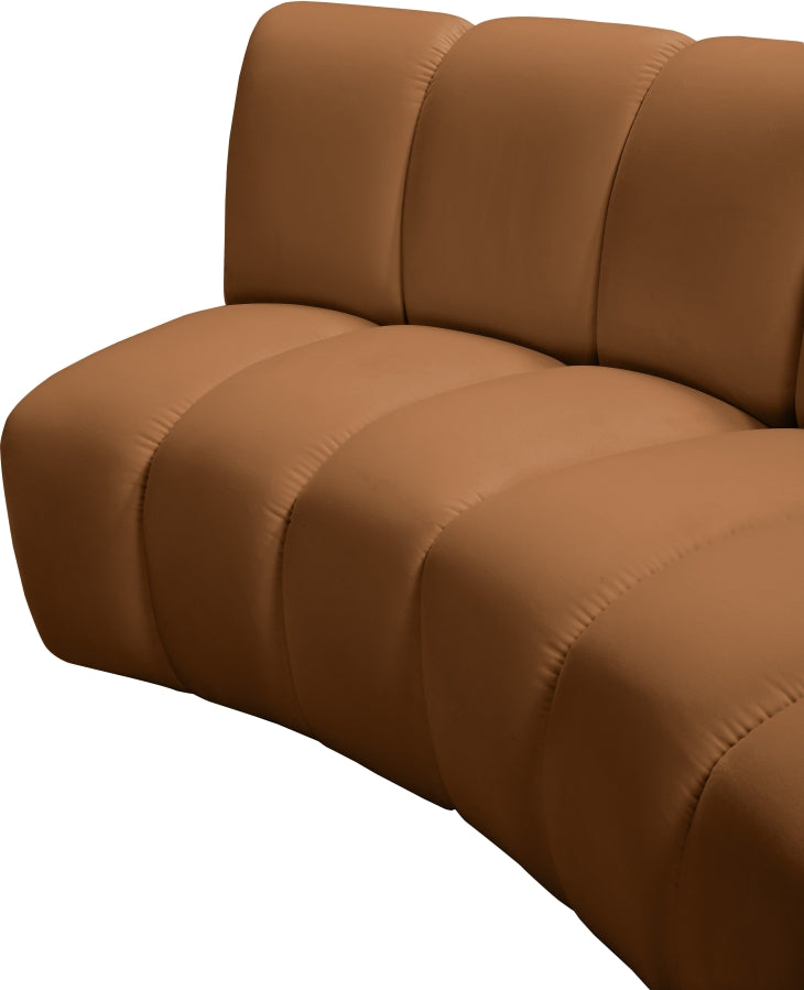 Infinity Modular 11pc. Sectional in Saddle from Meridian - Luna Furniture