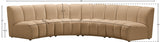 Infinity Modular 4pc. Sectional in Camel from Meridian - Luna Furniture