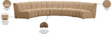 Infinity Modular 5pc. Sectional in Camel from Meridian - Luna Furniture