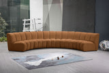 Infinity Modular 5pc. Sectional in Saddle from Meridian - Luna Furniture