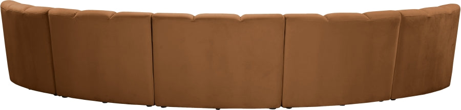 Infinity Modular 5pc. Sectional in Saddle from Meridian - Luna Furniture