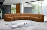 Infinity Modular 6pc. Sectional in Saddle from Meridian - Luna Furniture