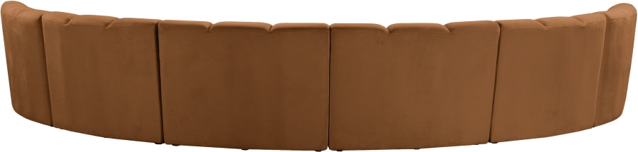 Infinity Modular 6pc. Sectional in Saddle from Meridian - Luna Furniture