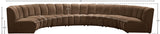 Infinity Modular 7pc. Sectional in Brown from Meridian - Luna Furniture