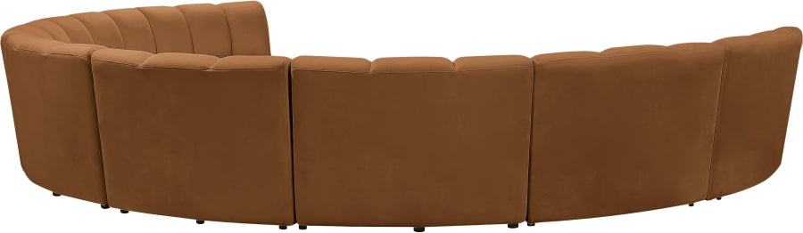 Infinity Modular 8pc. Sectional in Saddle from Meridian - Luna Furniture