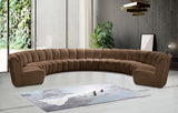 Infinity Modular 9pc. Sectional in Brown from Meridian - Luna Furniture