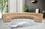 Infinity Modular 9pc. Sectional in Camel from Meridian - Luna Furniture