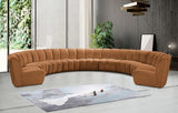 Infinity Modular 9pc. Sectional in Saddle from Meridian - Luna Furniture