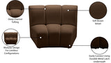 Infinity Modular Chair in Brown from Meridian - Luna Furniture