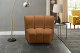 Infinity Modular Chair in Saddle from Meridian - Luna Furniture