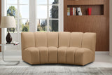 Infinity Modular Loveseat in Camel from Meridian - Luna Furniture