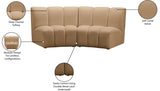 Infinity Modular Loveseat in Camel from Meridian - Luna Furniture