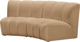 Infinity Modular Loveseat in Camel from Meridian - Luna Furniture