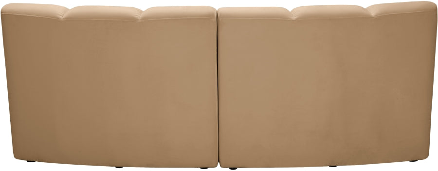 Infinity Modular Loveseat in Camel from Meridian - Luna Furniture