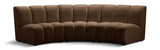 Infinity Modular Sofa in Brown from Meridian - Luna Furniture