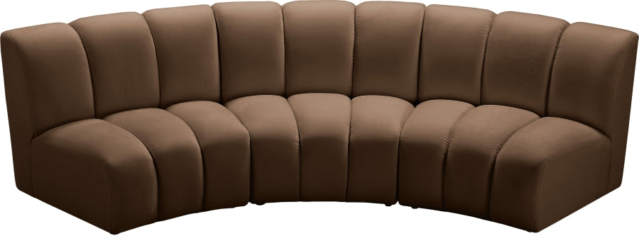 Infinity Modular Sofa in Brown from Meridian - Luna Furniture