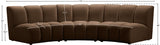 Infinity Modular Sofa in Brown from Meridian - Luna Furniture