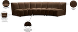 Infinity Modular Sofa in Brown from Meridian - Luna Furniture