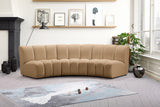 Infinity Modular Sofa in Camel from Meridian - Luna Furniture