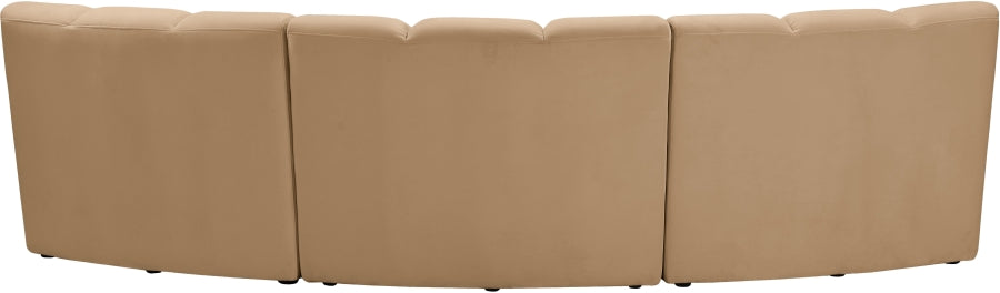 Infinity Modular Sofa in Camel from Meridian - Luna Furniture