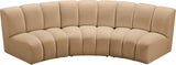 Infinity Modular Sofa in Camel from Meridian - Luna Furniture