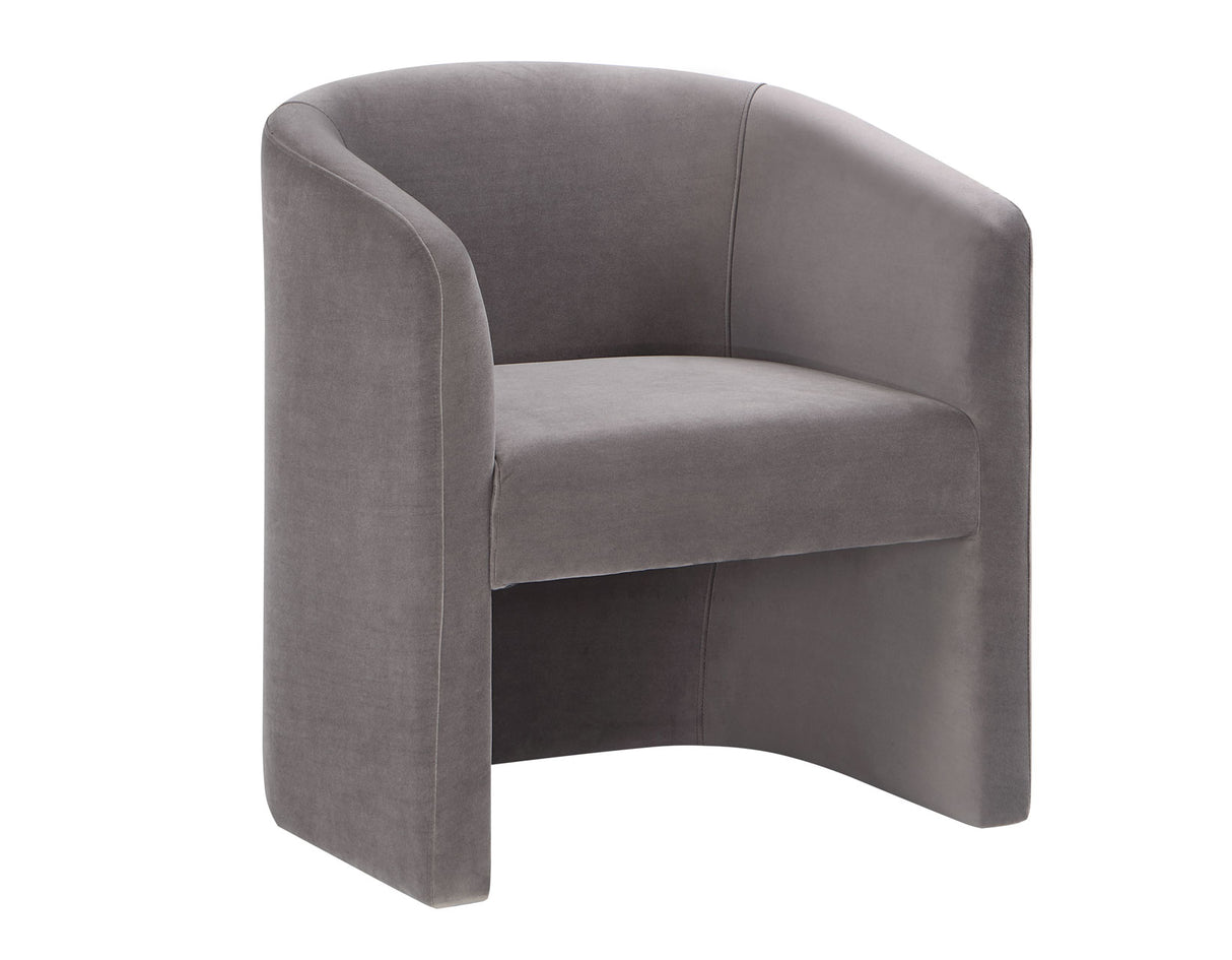 Iris Upholstered Chair, Fog - IR500F