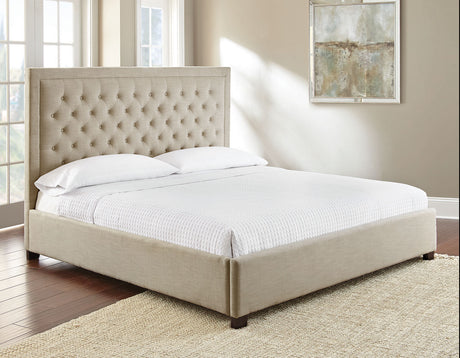 Isadora King Bed, Sand from Steve Silver - Luna Furniture