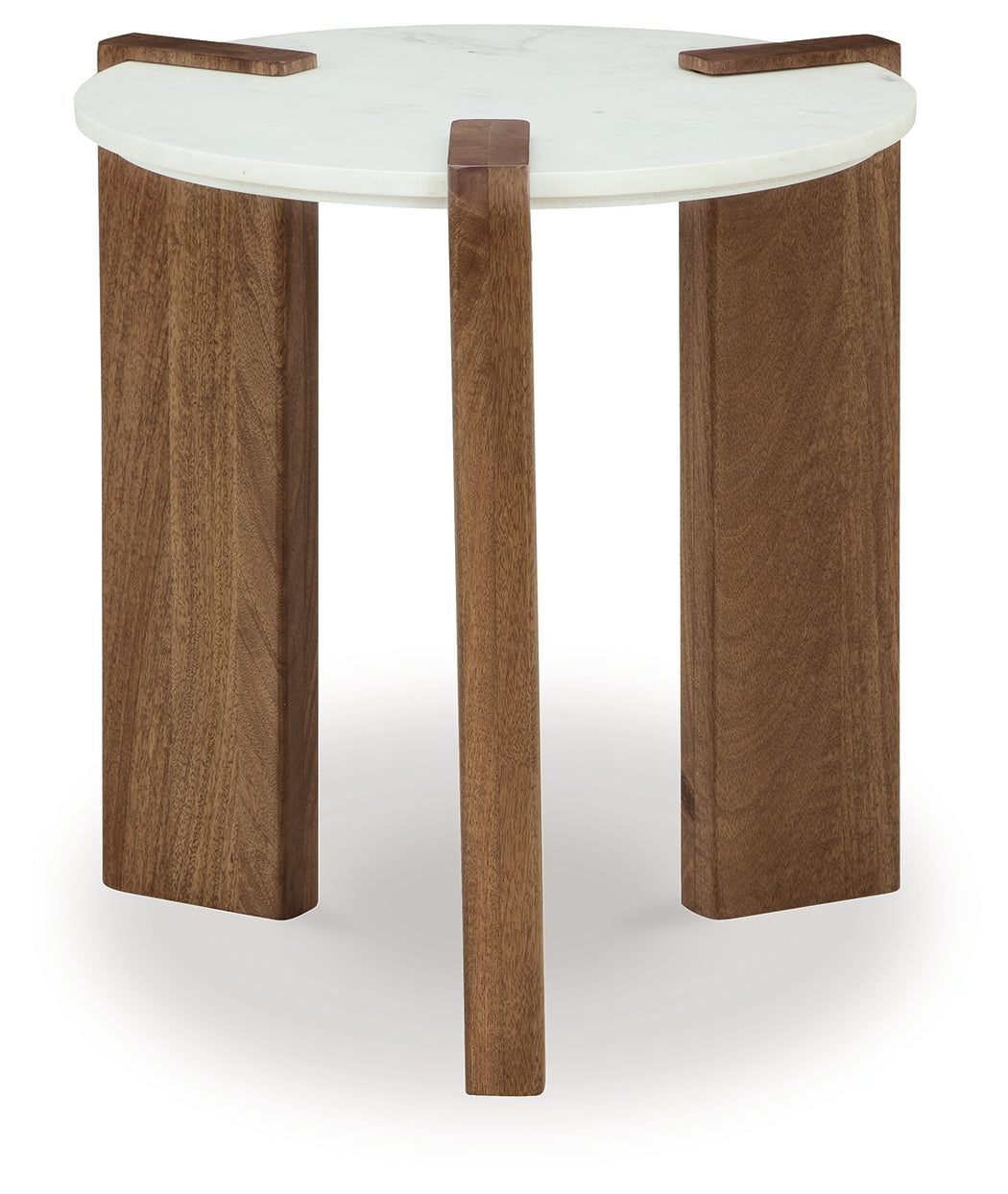 Isanti Coffee Table with 1 End Table in White/Brown - PKG016510