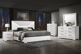 Ives 5-drawer Bedroom Chest of Drawers White High Gloss from Coaster - Luna Furniture