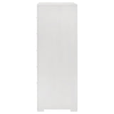 Ives 5-drawer Bedroom Chest of Drawers White High Gloss from Coaster - Luna Furniture