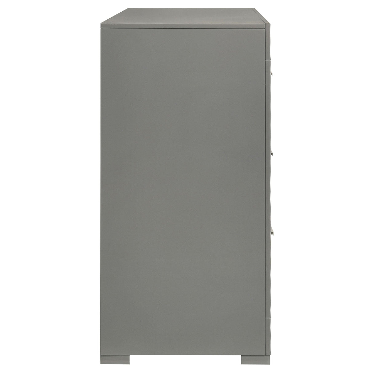 Ives 6-drawer Dresser Cabinet Grey High Gloss from Coaster - Luna Furniture