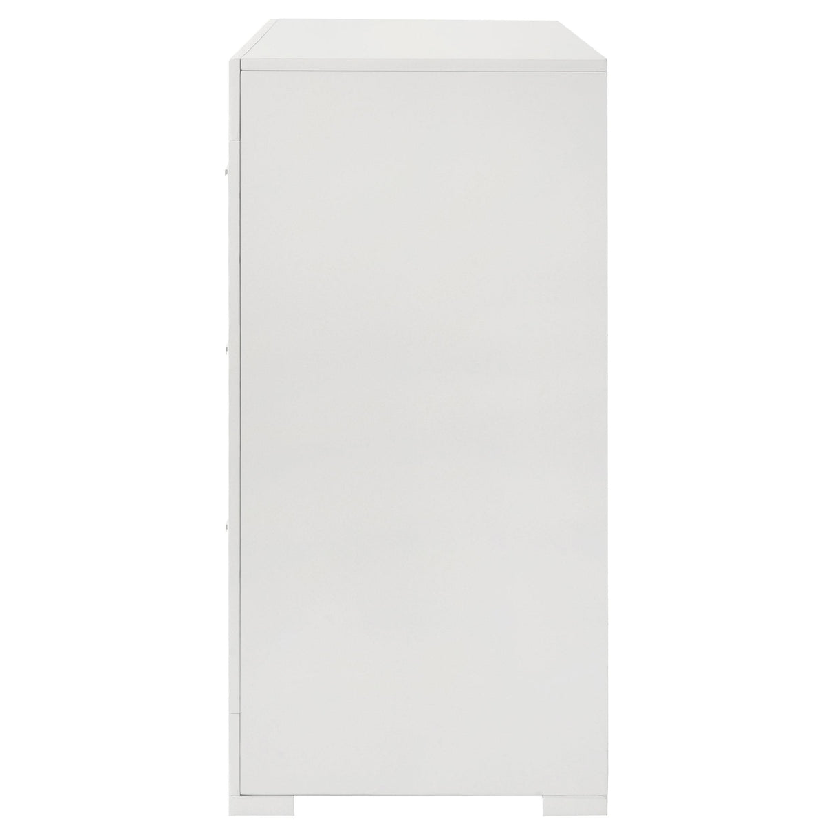 Ives 6-drawer Dresser Cabinet White High Gloss from Coaster - Luna Furniture