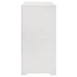 Ives 6-drawer Dresser Cabinet White High Gloss from Coaster - Luna Furniture