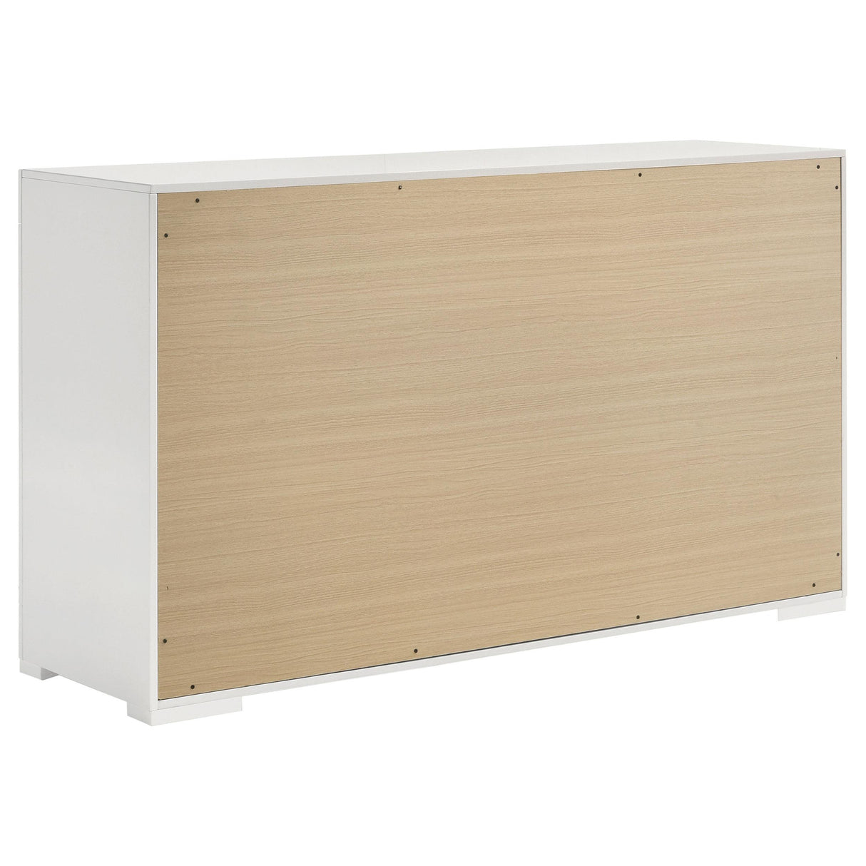 Ives 6-drawer Dresser Cabinet White High Gloss from Coaster - Luna Furniture