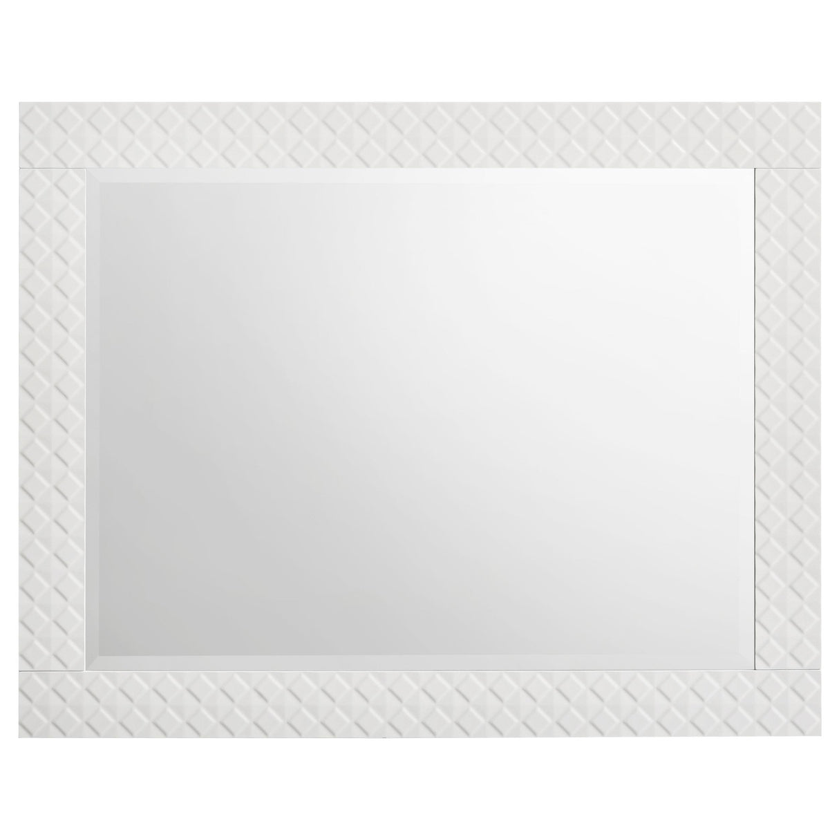 Ives Dresser Mirror White High Gloss from Coaster - Luna Furniture