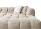 Ivy Sand Boucle RAF 110" Sectional - IVYSAND-RSEC