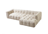 Ivy Sand Boucle RAF 110" Sectional - IVYSAND-RSEC