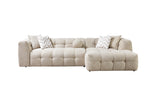 Ivy Sand Boucle RAF 110" Sectional - IVYSAND-RSEC