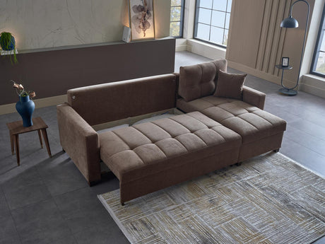 Ivy Sectional (Koopsi Basic Brown) 3 Pieces - 20IVY5K00300001