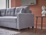 Ivy Sectional (Koopsi Basic Gray) 3 Pieces - 20IVY5K00300003