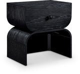 Jace Night Stand in Black from Meridian - Luna Furniture