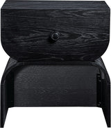 Jace Night Stand in Black from Meridian - Luna Furniture