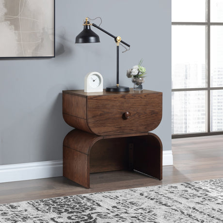 Jace Night Stand in Brown from Meridian - Luna Furniture