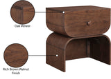 Jace Night Stand in Brown from Meridian - Luna Furniture