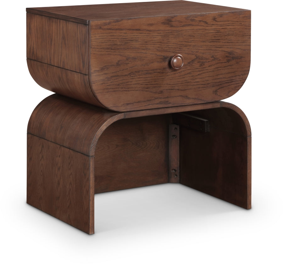 Jace Night Stand in Brown from Meridian - Luna Furniture