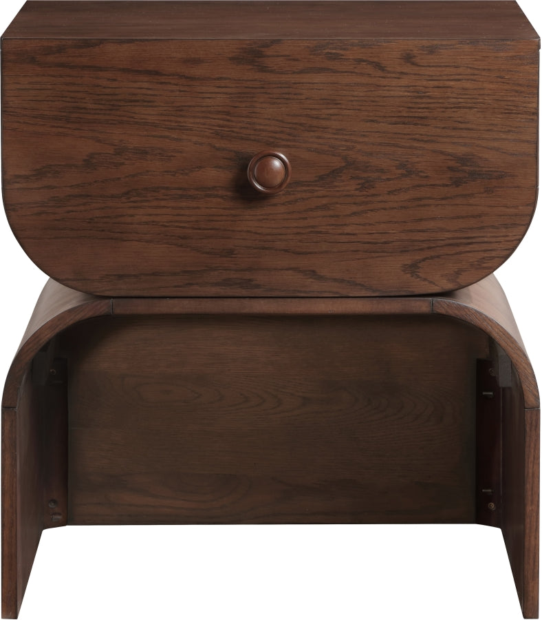 Jace Night Stand in Brown from Meridian - Luna Furniture